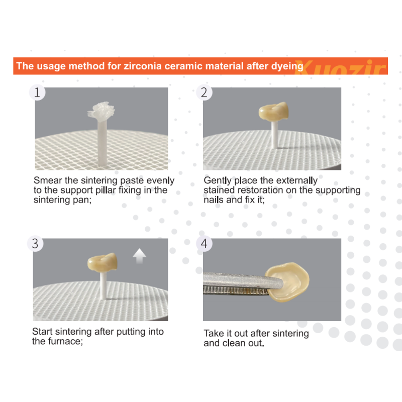Zirconia Restorations Dental Sintering Paste Firing Support Material for CAD CAM Lab