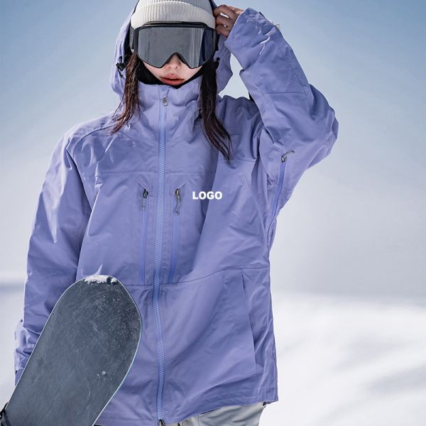 OEM Custom Couple American Style Snowboard Jacket Waterproof Windproof Thick Warm Winter Ski Outer Coat