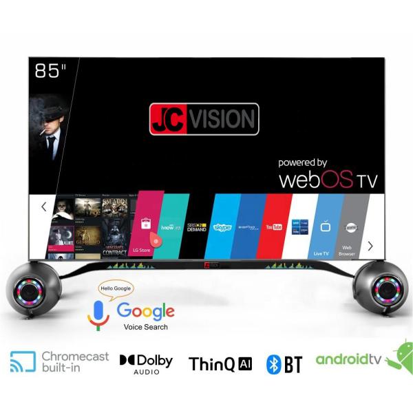 Indoor Digital Signage Displays 85 Inch Smart 4K TV With Android 11 1 And