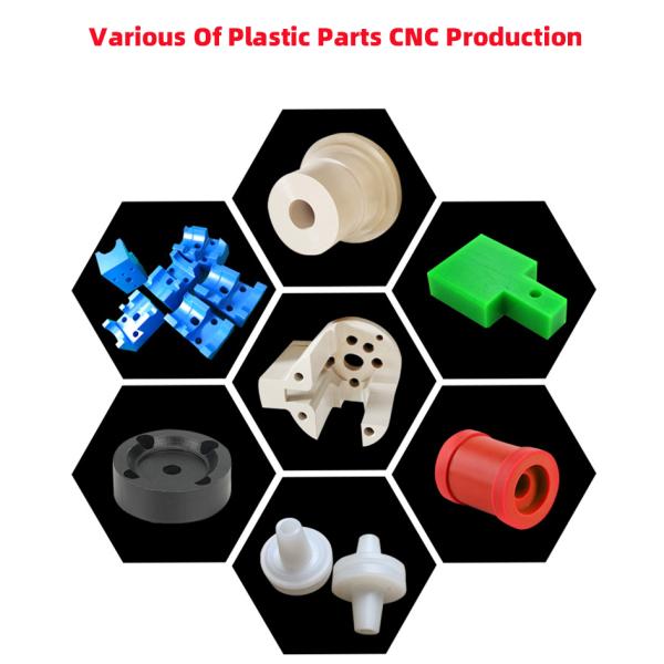 Precision Rapid Prototype CNC Machining Spare Parts Plastic Acrylic POM Components