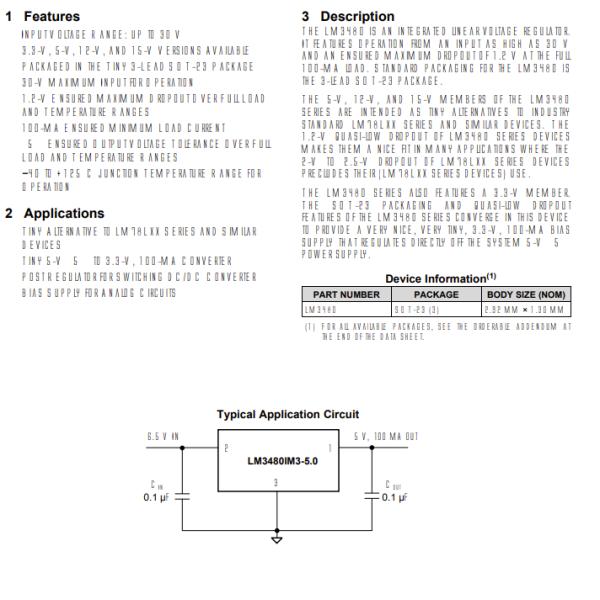 LM3480IM3X-3.3/NOPB General Purpose Relays Lm3480im3x-3.3/Nopb