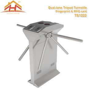 Speed Gate Office Pedestrian Access Control Turnstile , Stainless Steel