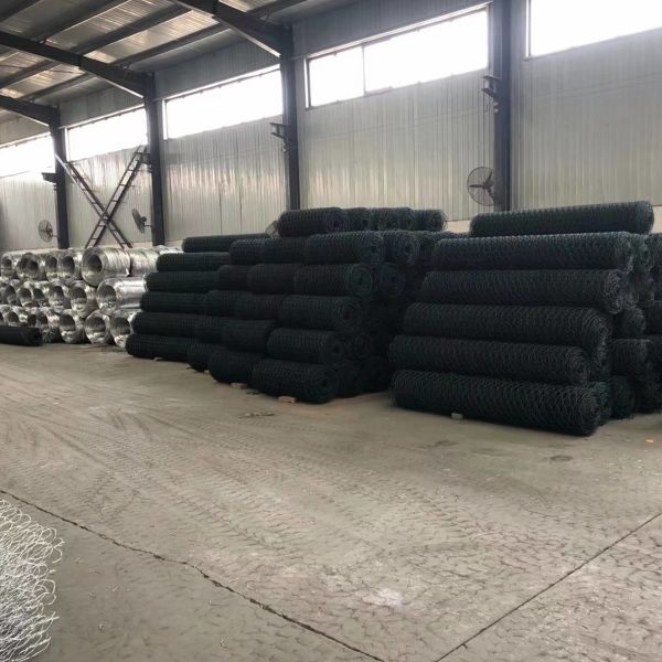 PVC Coated 1x1x1 1x1x2 Stone Gabion Wire Mesh For Gabion Basket Retaining Wall