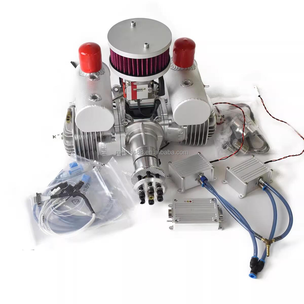 Dle170efi Electronic Fuel Injection Gasoline Engine Two-Stroke Rc Airplane Long Endurance Power Oil Powered Model Vtol