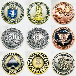 High quality Custom Metal Challenge Coins Gold Plated Souvenir Collectible