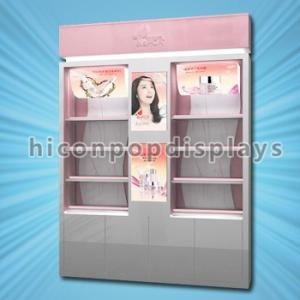 Wholesale Shop Wood Flooring Beauty Product Display Stand For Face Cleanser from china suppliers