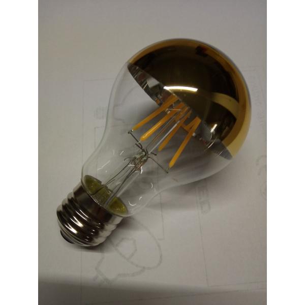 LED light bulb gold reflector glass filament