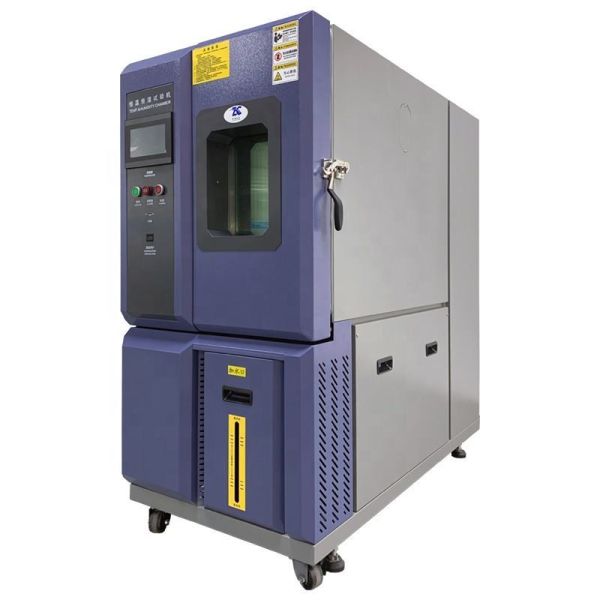 Double-layer Tempered Glass Door Environmental Test Chamber with -55°C to +150°C Range and ±2.5%R.H Humidity Constancy
