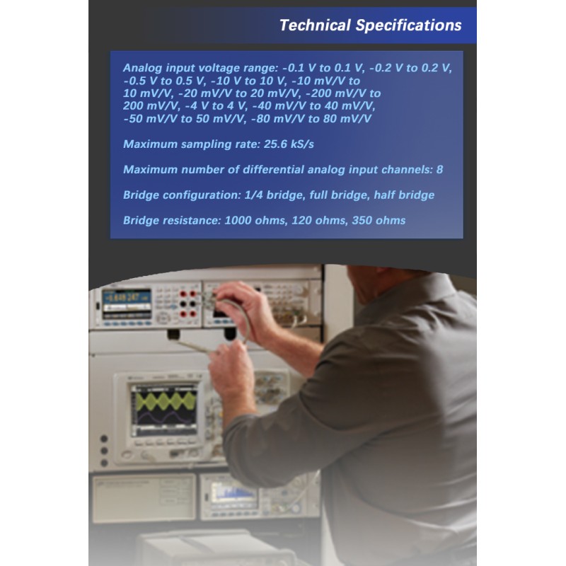 OEM Customized National Instruments PXIe 4339 PXI Module Offering 8 Differential Analog Input Channels and 25.6 kS per Second Sampling Rate for Strain