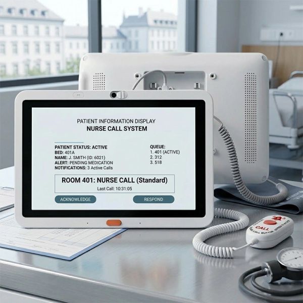 Medical Touch Screen Tablet for Hospital Bedside Information and Nurse Call System