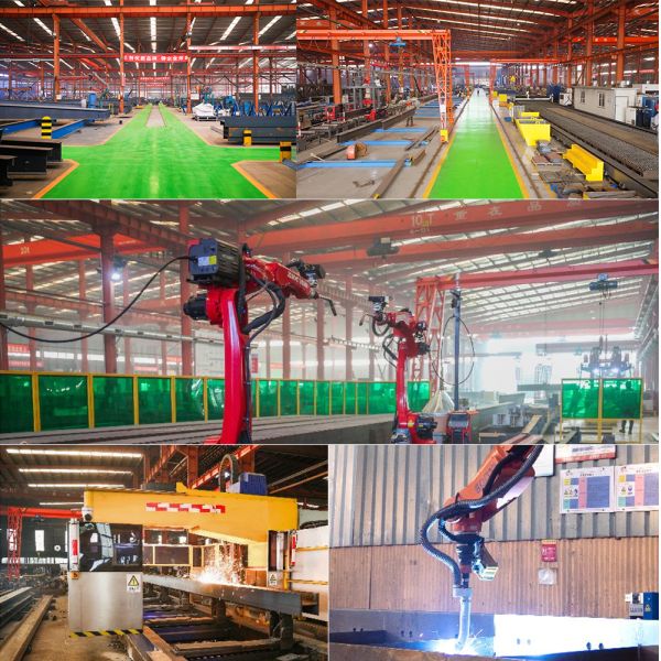 Large Scale Light Steel Structure Workshop , Prefabricated Steel Structure Factory