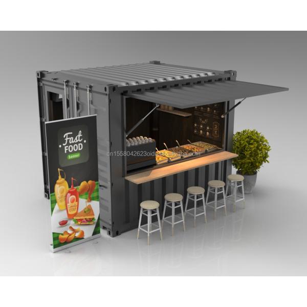 10ft Portable Juice Bar Shop Kiosk Booths Container Room Designed with Moisture-Proof Sandwich Panel
