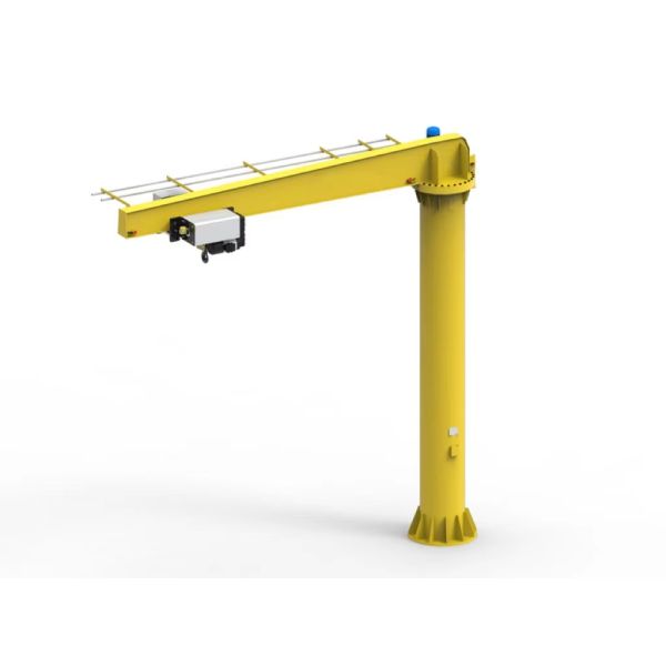 Custom Movable Mini Electric Swinging Arms Floor Mounted Jib Crane with 360° Rotation and Rated Lifting Moment 10-2000KN