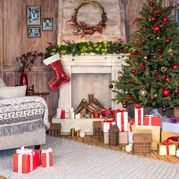 Best Selling 2021 New Magic Sequins Two-Color Christmas Decorations Children's Candy Storage Pendant Red Christmas Gift Socks