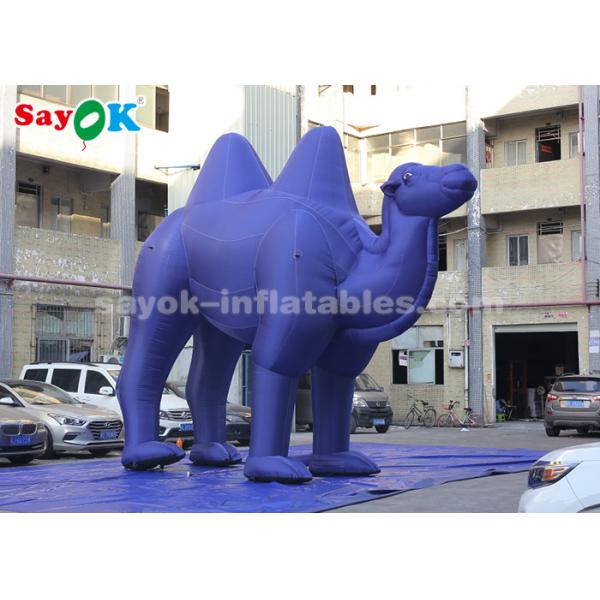 Inflatable Animal Balloons Dark Blue Inflatable Cartoon Characters For Outdoor Advertisement / Giant Inflatable Camel