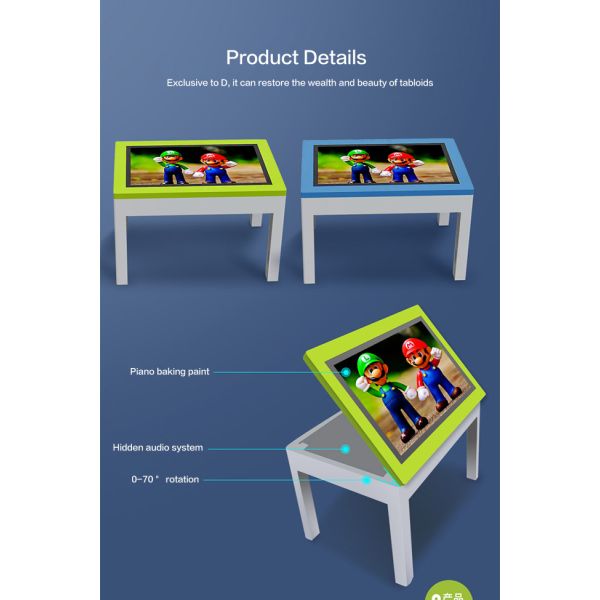 Manufacturer Wholesale 43-inch Multifunctional Entertainment Small Green Early Education Touch Screen Conference Table