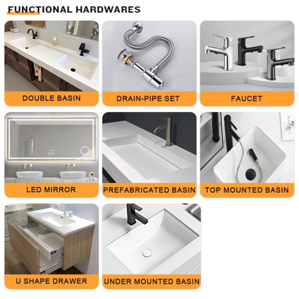 Professional Bathroom Design Made Easy with YALIG's Custom CAD/3D Floating Vanity