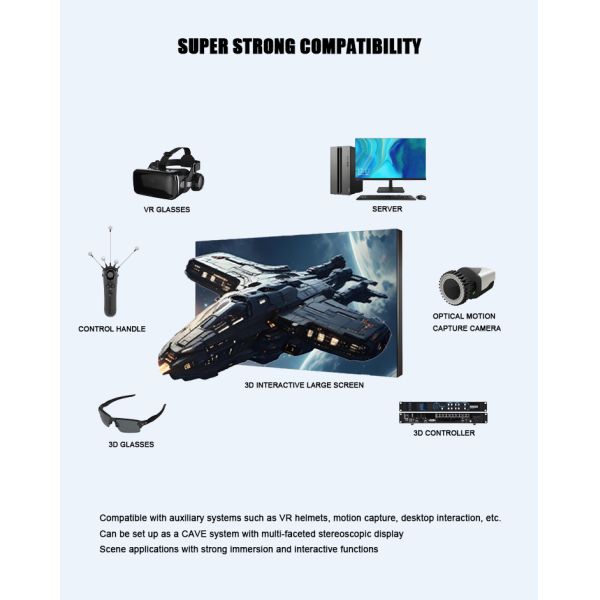 Customized Polarized Light Virtual 3D LED Display Screen LED Video Wall