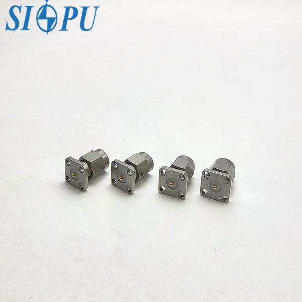 Micro Flange Installation Of Stainless Steel SMA RF Connector For Microstrip Applications At 18GHZ