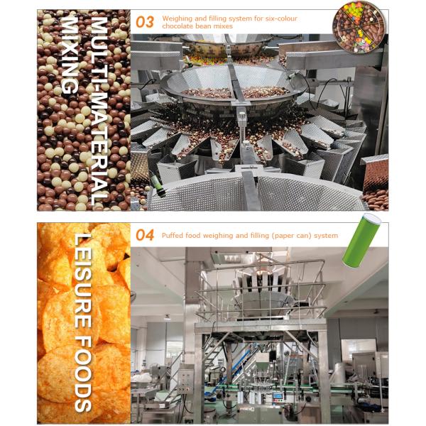 14 Head Automatic Weighing Packing Machine 220V for Food Granules