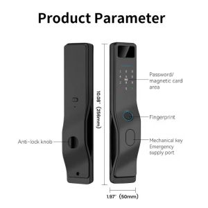 Wholesale Tuya Smart Door Lock D7 with Fingerprint for 40-90MM Doors from china suppliers