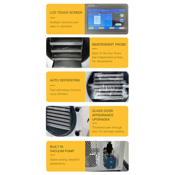 2.5M2 Food Fruit Vegetable Candy Lyophilizer Machine Vacuum Freeze Dryer Dry Machine