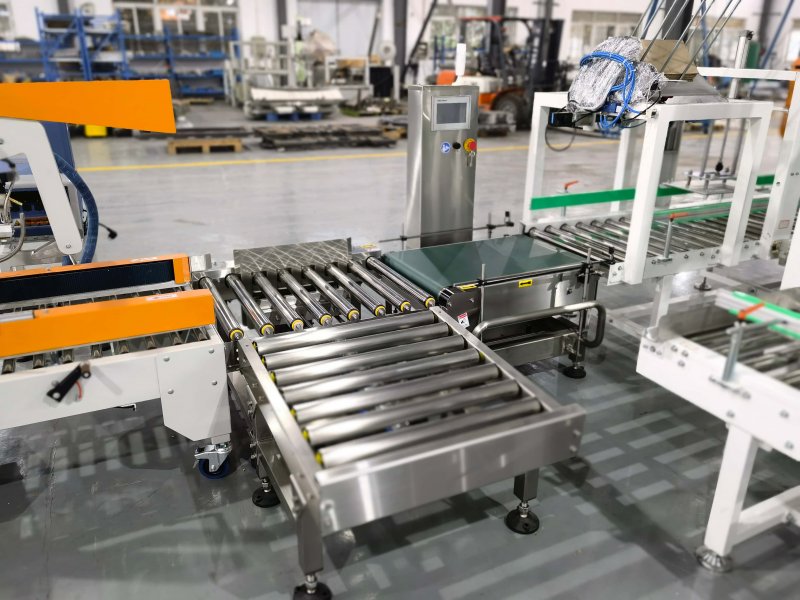 Dynamic Inline High Speed Checkweigher Case Metal Detector 25kg