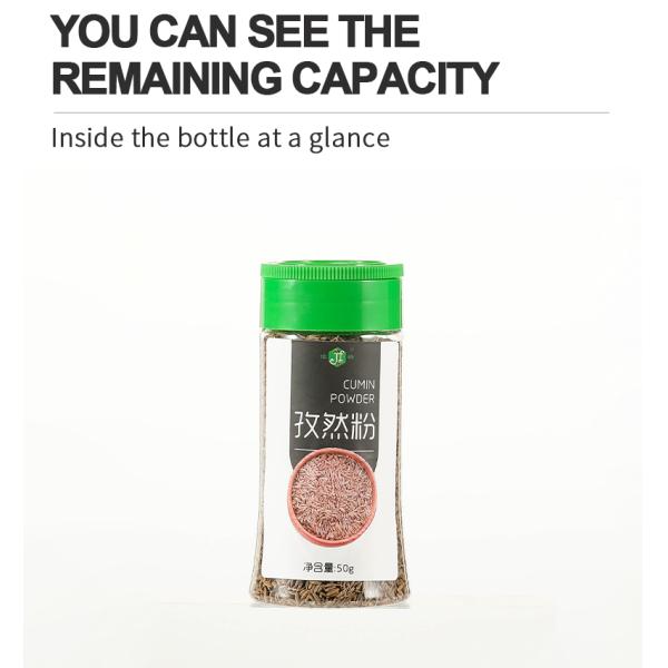 Wholesale kitchen plastic spice jars and salt bottle pepper chili shaker garlic spice bottle