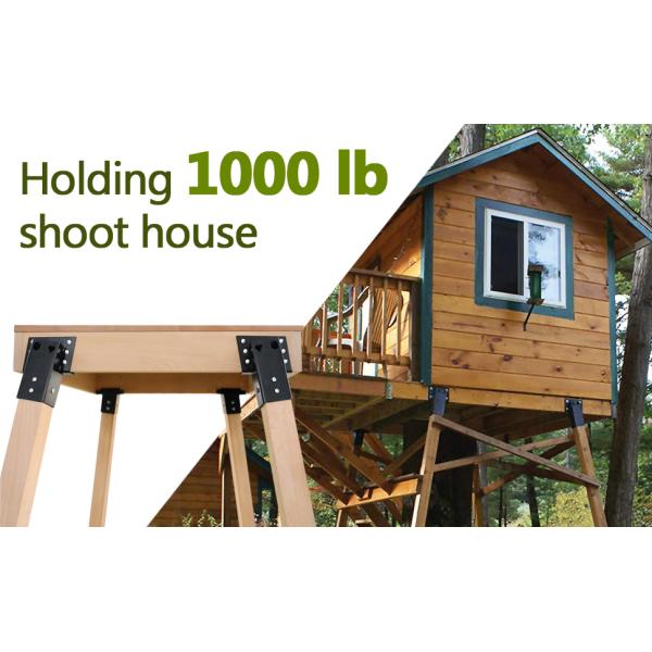 Elevator Bracket 4x4 Deer Blind Bracket Deer Tree Stand Outdoor Angle Brackets for Hunting Box Shooting Shacks Platform
