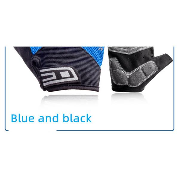 Nylon Cycling Half Finger Gloves Shockproof With Thickened SBR Palm