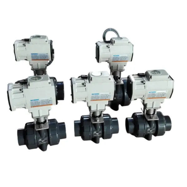 Electric Actuated Ball Valve with 3-PC Screwed End, PN1.0-32.0MPa Pressure Rating, and ISO5211 Standard Compliance