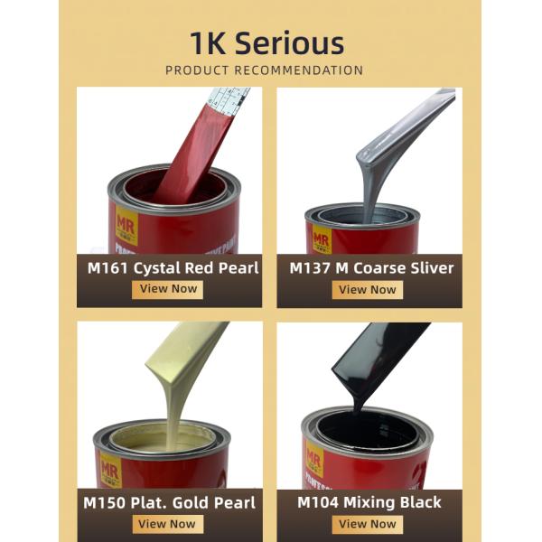 M150 1K Platinum Gold Pearl Automotive Basecoat Multi Angle Gold Metallic