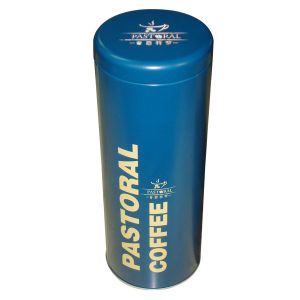 Buy cheap Round Blue Food Grade Tin Container from wholesalers