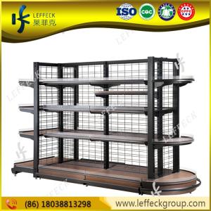 China Promotional heavy duty double side metal wire shelves rack on sale