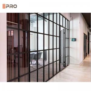 China 10mm Thick Modern Office Partitions Clear Safety Toughened Glass Tempered 1/2'' on sale