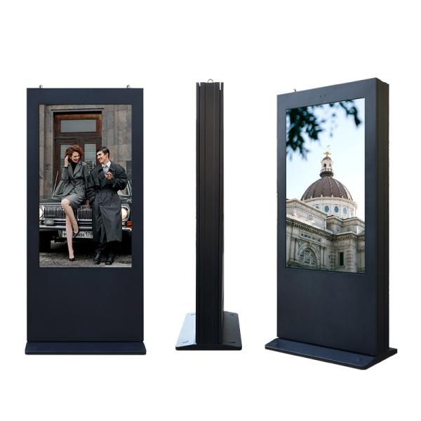 USB Version Outdoor Digital Advertising Display Screens Board Totem 55 inch IP65 dustproof
