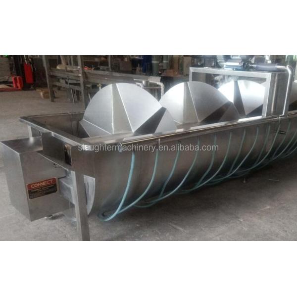 Spiral chiller for Batch Chicken Feet Viscera processing in Slaugher house Equipment