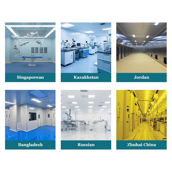 HUAAO Modular Modern Fireproof Easy Install Durable GMP Standard Pharmacy Hospital Clean Room Workshop Rock Wool Sandwich Panel