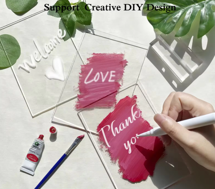 Custom Acrylic Table Numbers Stand Name Place Cards Restaurant Luxury Decoration Wedding Welcome Table Sign With Holder