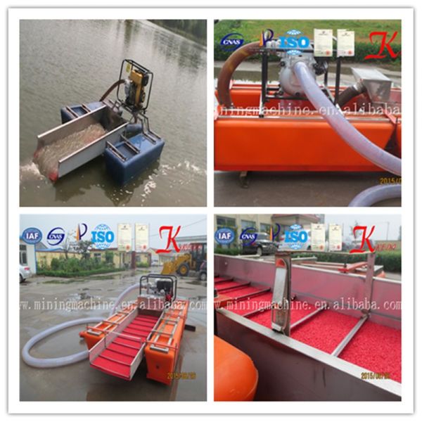 Portable Diesel Mini Dredger 33 Sqm/H 1.5m Dredging Depth For Gold Mining
