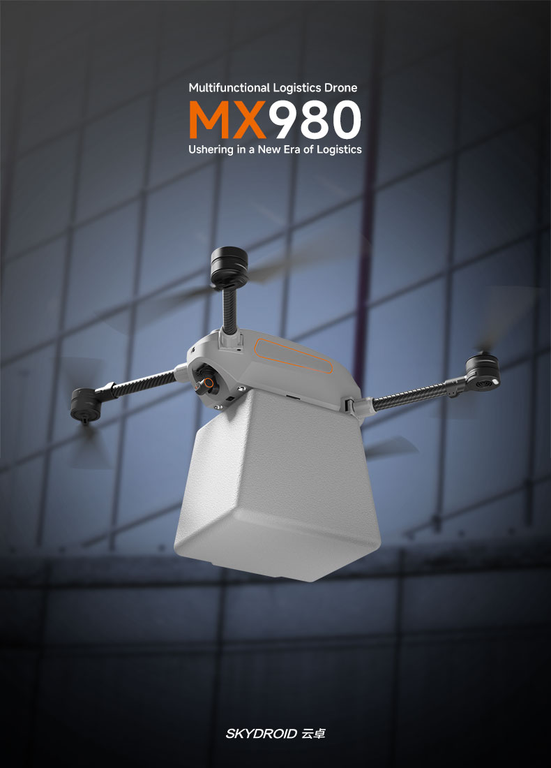 SKYDROID MX980 Folding Multifunctional Logistics Drone Maximum Load Capacity of 5KG High-Precision RTK 8KM Delivery Drone