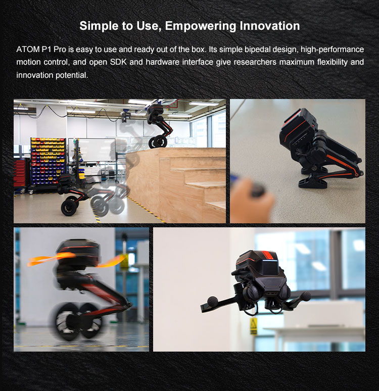 Foxtech High Quality Biped Walking Humanoid Bionic Robot Research Platform Design Algorithm with Wheels