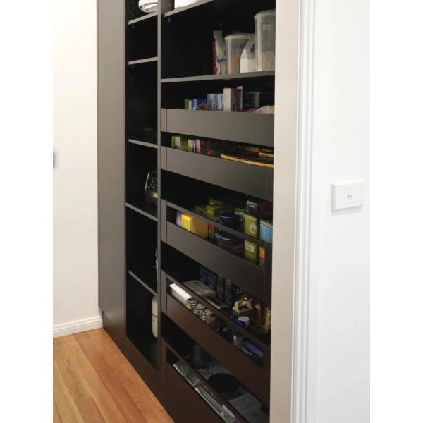 Kitchen Pantry Cabinets with Quartz Stone Countertop and Drawer Basket by YALIG 2024