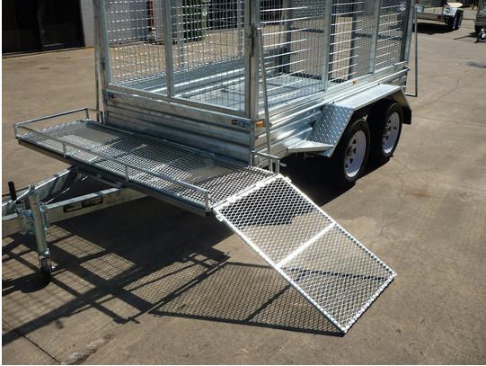 Quality 9" × 5" Tandem Axle Lawn Mowing Trailer , Lawn Maintenance Trailers Double Axle for sale