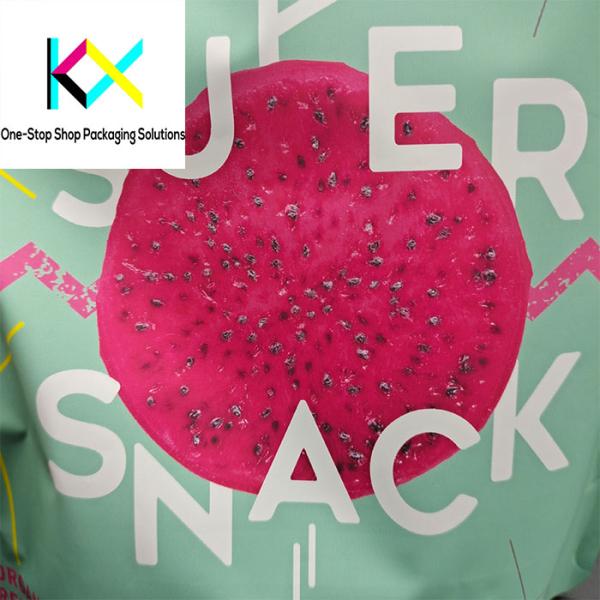 Customized Rotogravure Printed Bags Quad Seal Pouches VMPET Material