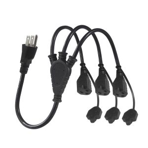 Wholesale NEMA 5-15P Extension Cord Splitter 1 to 3 Outlet 16/3 AWG from china suppliers