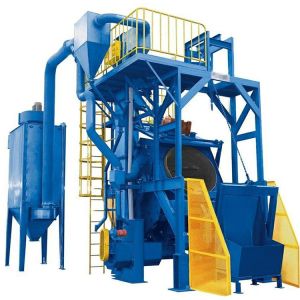 Wholesale Roller Rubber Tumble Shot Blasting Machine Container Loading Compact Structure from china suppliers