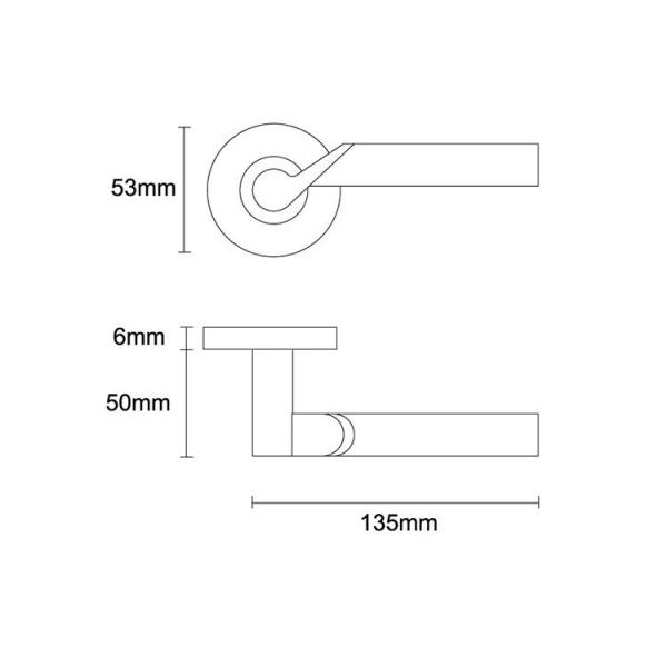 Factory direct door handle set compliance with CE ANSI standard