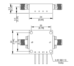 26 To 40 GHz SPST Absorptive PIN Diode Switch