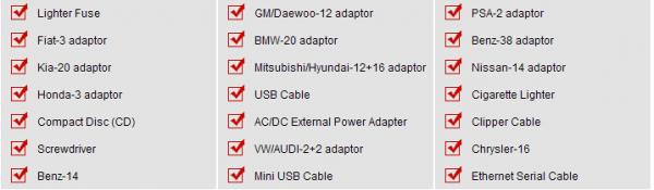 AUTEL MaxiSys Elite with J2534 ECU Preprogramming Box Adapter List